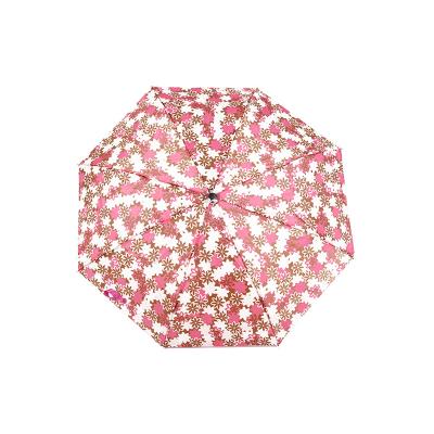 China Cheap  umbrella Wholesale Customized Logo Cheap Cute Portable Folded Pink Mini Windproof uv Sun & Rain Manual Open Pocket Umbrella For Lady for sale