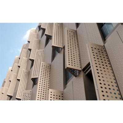 China Contemporary Aluminum Perforated Aluminum Wall Cladding Panel 12mm Honeycomb Roof Panel for sale