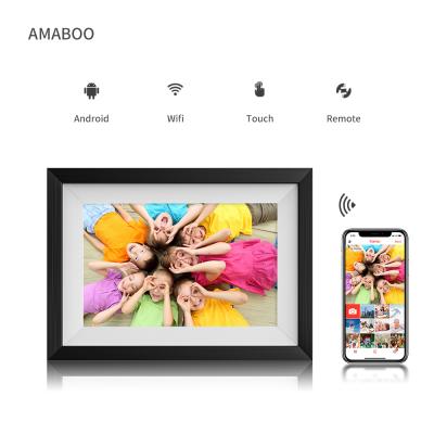 China Wifi App Frameo 10 Inch Video 1080p hd With IPS Screen IOS Android Wifi Digital Photo Frame for sale