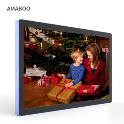 China Digital Photo Picture Frame 21 Inch WIFI Photo LCD Digital Picture Frame Digital Video Display Touch Screen Frame for sale