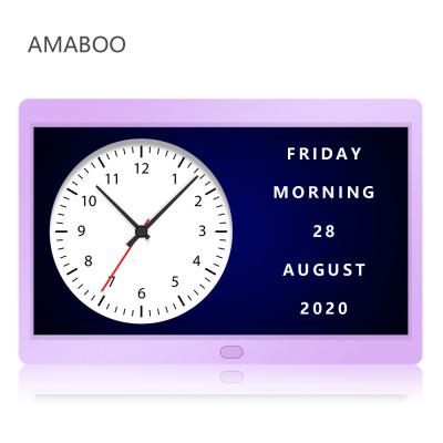 China AMABOO Digital Calendar Alarm Day Clock 10 Inch Chinese Digital Calendar Alarm Day Clock for sale