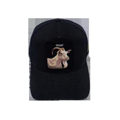 China JOINT Picture 5 Baseball Hat Custom Animal Panel Embroidered Trucker Hat for sale