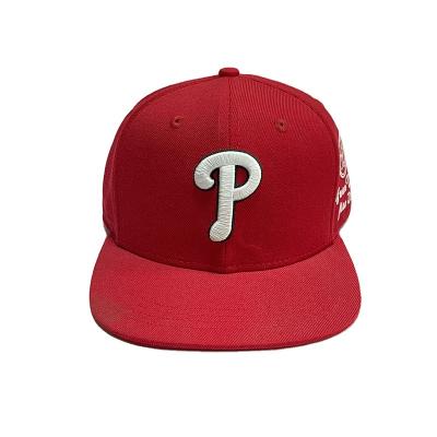 China Wholesale OEM Hip Hop Plain 3D Embroidery COMMON Red 100% Cotton Snapback Hat for sale