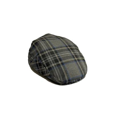 China Type 100% Cotton Bargain Price OEM New Character Striped Gray Cotton Women Beret for sale