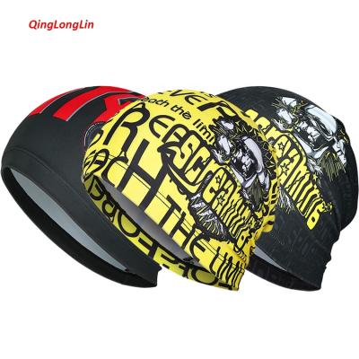 China QINGLONGLIN ICE JOINT Feeling With Spandex Skull Cap Helmet Liner Motorcycle Beanie Hat Breathable Sweat Absorbent Running Summer Hat for sale