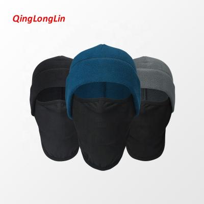 China Qinglonglin COMMON 2 in 1 Men's Shear Hat Winter Balaclava Headwear Warm Face Mask Head Cap Beanie Gear Comfortable Custom for sale