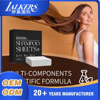 China ODM OEM Eco Friendly Shampoo Tablets Rich Foaming Conditioner Sheets Hair Care for sale