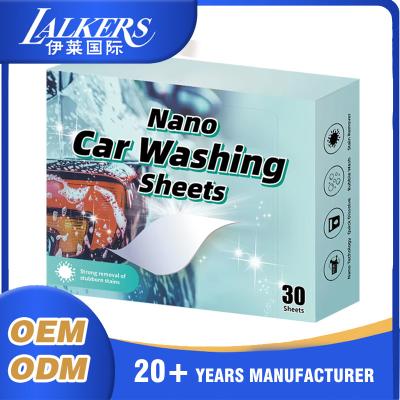 China Natural Biodegradable Car Cleaning Sheets Space Saving Design Lightweight for sale