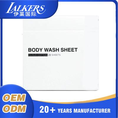 China Custom Shower Sheets Lightweight And Compact Body Wash Sheets Biodegradable for sale