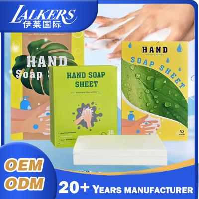 China Ocean Breeze Hand Soap Sheets Eco Friendly Hand Soap Paper Biodegradable for sale