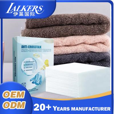 China Light Weight Color Grabber Laundry Sheets Biodegradable Dye Trapping Laundry Sheets for sale