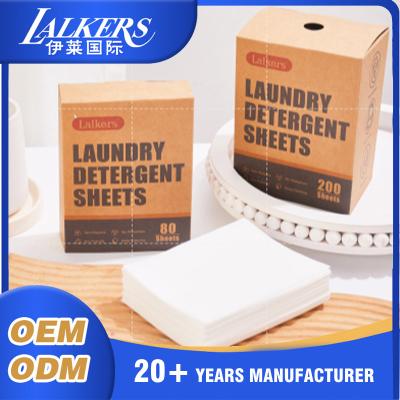 China ODM Laundry Detergent Sheets Convenient Clean Laundry Sheets Light Weight for sale