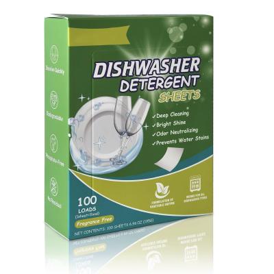 China Dishwasher Sheets No Residue Household Cleaning Easy Use Eco Friendly for sale