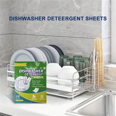 China Disposable Dish Washing Sheets Custom Eco Friendly Dishwasher Sheets for sale