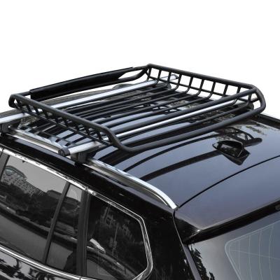 China Easy to assemble and install & 2022 Latest Product Black Alloy Steel Anti - Corrosion Roof Basket Custom Roof Mount Car Roof Rack for sale