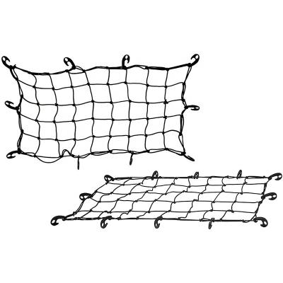 China Aluminum Cross Bars with One Black Powder-Coat Finish Custom OEM Convenient Waterproof Cotton Cargo Net Easy Installation Cargo Net for sale