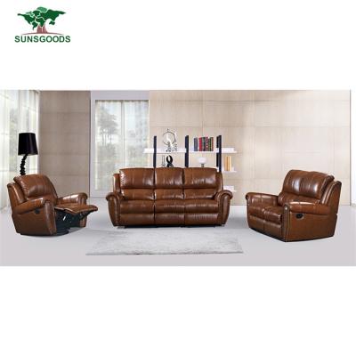 China Best Selling Massage Sofa Leather Reclining 7 Seater Sectional Sofa Set , Sectionals (Height) Adjustable Custom Brown Fabric Sofas for sale