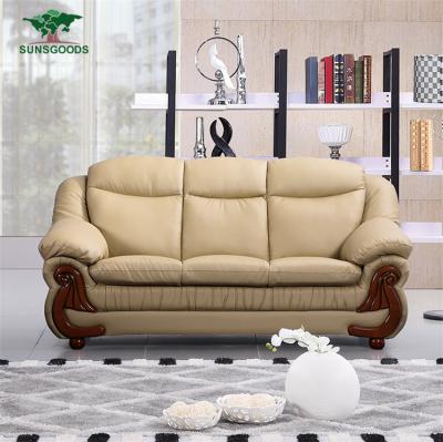 China Wholesale Adjustable Leather Sofa Living Room Furniture, Factory Classic Italian Furniture Leather Sofa (Size) for sale