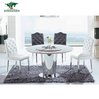 China (Size) Frame Adjustable High Quality Dining Table Stainless Steel, Dinner Table and Chairs Stainless Steel for sale