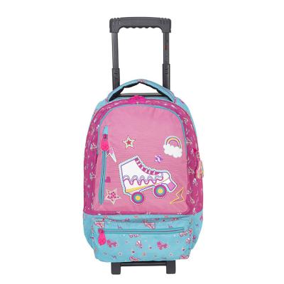 China With USB 2022 school bags with trolley trolley wheeled school bag for sale