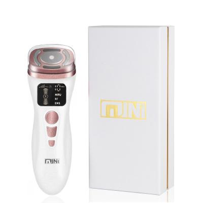 China Skin Tightening Ultrasonic High Intensity Focused Lifting Portable Mini HIFU Anti Wrinkle Machine RF EMS LED Facial Lifting Home Use Skin Care Device for sale