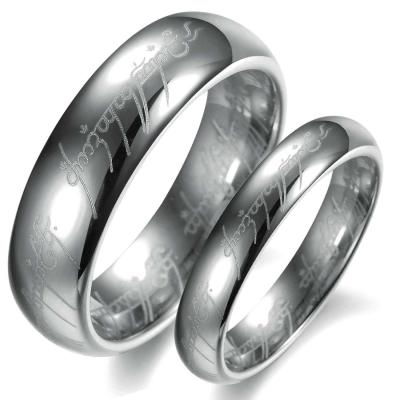 China New Super Fashion Tagor Jewelry Factory Ceramic Tungsten Series couple Rings TYWR055 for sale