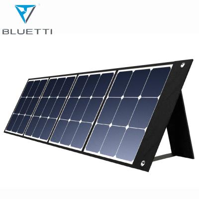 China Bluetti Solar Power System Camping Foldable Solar Panel 120W 200W Charging Portable Outdoor Silicon Solar Monocrystalline Black Folding Panel for sale