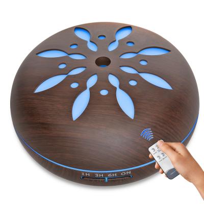 China Household Essential Oil Diffuser 500ml Ultrasonic Aromatherapy With Remote And Seven Color Lights For Baby Aroma Diffuser for sale