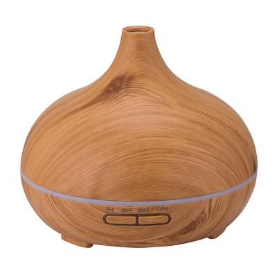 China 2022 Hot Household Portable Ultrasonic Electric Onion Grain Fragrance Diffuser Desk 500mL Wooden Nano Head Air Diffuser for sale