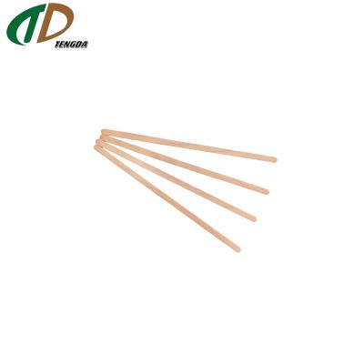 China Mini Tea Drink Wooden Sticks Disposable 100% Compostable Viable Stirrers for sale