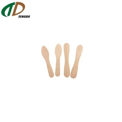 China Viable Cheap Colored Wooden Colorful Popsicle Magnum Birch Ice Cream Sticks Spoon for sale