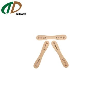 China Sustainable Birch Wood China Factory Disposable Wooden Ice Cream Spooncrafts for sale