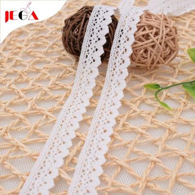 China Water Soluble Customized Embroidery Cotton Lace Trimming For Garment for sale