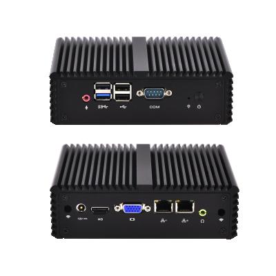 China Baytrail j1900 Linux PC 2 Lan Port Desktop X86 Ultra Thin Win 10 Mini PC 2020 for sale