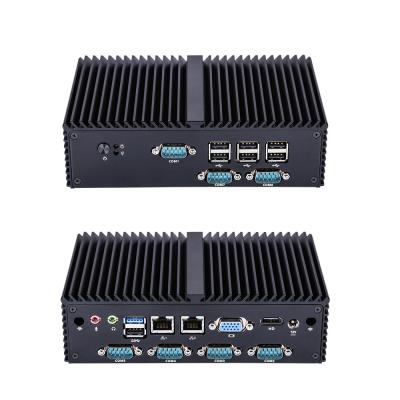 China For Business COM RS232 LAN X86 Barebone 7 PC Wholesale Cheap Industrial Computer J1900 Double Quad Core Mini Double for sale