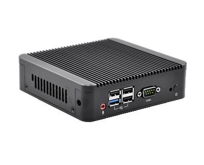 China Fanless+Aluminum Alloy Metal Case J1900 Bay Trail Micro SOC Barebone Fanless Linux Processor Dual Lan Mini Desktop PC Computer for sale