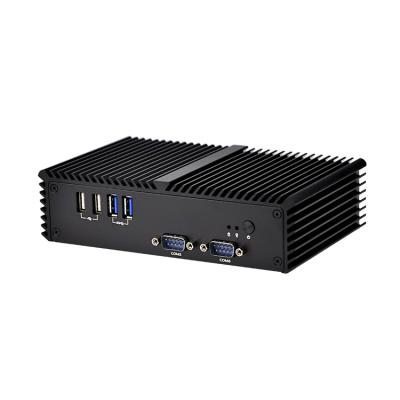 China Fanless+Aluminum Alloy Metal Lowest Cost I7 Game Fanless Mini Desktop PC for sale