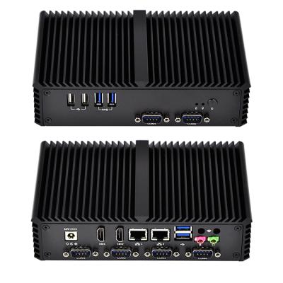 China Dual Core i5 Fanless CPU Mini CPU Fanless OEM Multiple POS X86 Serial-port RS485 VGA Fanless PC Computer for sale