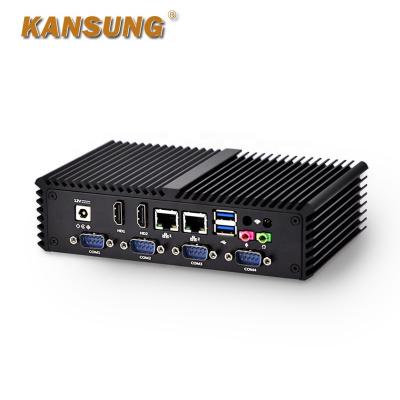 China For Business Kansung K330P Fanless Mini PC With Core i3-4005U 6 COM Ports Dual LANs Supports Windows7/8/10/Linux for sale