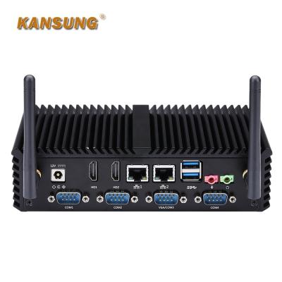 China For Business Kansung Cheap Mini PC With Core i5 Processor 4 Serial Ports Supports Windows10, Linux System Barebone Laptop for sale