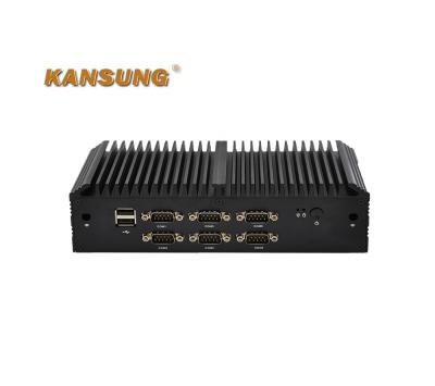 China Business Kansung K1012X-S10 Mini PC With 6 COM Ports Dual 2.5G LAN 3 Fanless Graphics Intel Celeron 4305U Barebone Computer for sale