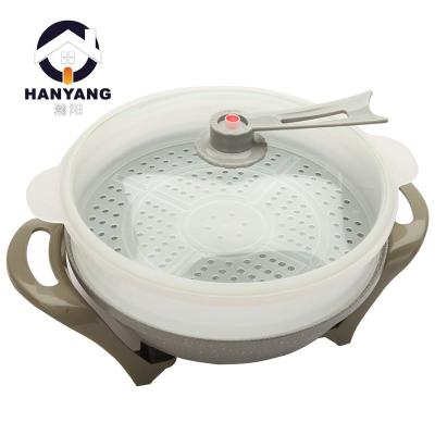 China Easily Cleaned Indoor Electric Korean Electric Grill with Multifunctional Hot Pot for Smokeless Grilling and Cooking for sale