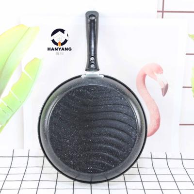 China Hot Selling High Quality Aluminum Frying Pan Cooking Pot Marble Coating Stick Frying Pan Non Viable for sale