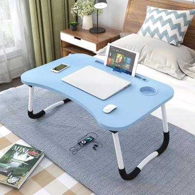 China Foldable Portable Folding Wood Laptop Stand Study Table Desk Computer Desk For Bed Sofa Tea Serving Table Stand for sale