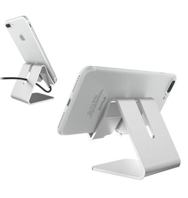 China Universal Adjustable Aluminum Alloy Stand Holder Tablet Desktop Phone Holder Desk Mount for iPad and Mobile Phone for sale