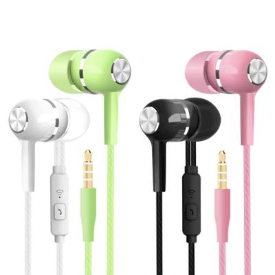 China Universal In-ear Sport Earphone Wired Super Bass 3.5mm Slot Colorful Headset Earbud With Microphone for sale