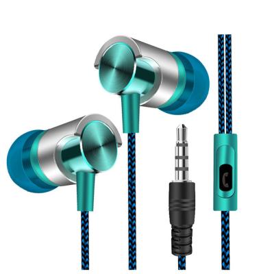 China Universal 3.5mm In-ear Stereo Earbuds Super Bass Stereo Music Headset With Mic For Cell Phone for sale