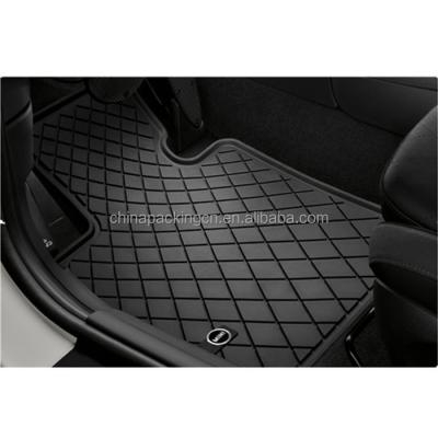 China Protect Car Floor Mats New Two Tone Black Standard Car Truck SUV Vinyl Car Floor Mats for sale