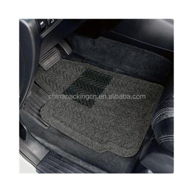 China Universal Non Slip Luxury Rubber Gray Boot Liner Car Floor Mat Rear Floor Mat Pad for sale