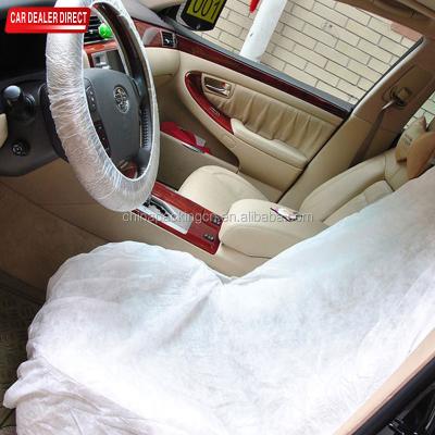 China Wholesale Waterproof Durable Car Plastic Disposable Seat Covers Custom Nonwoven Car Seat Cover for sale